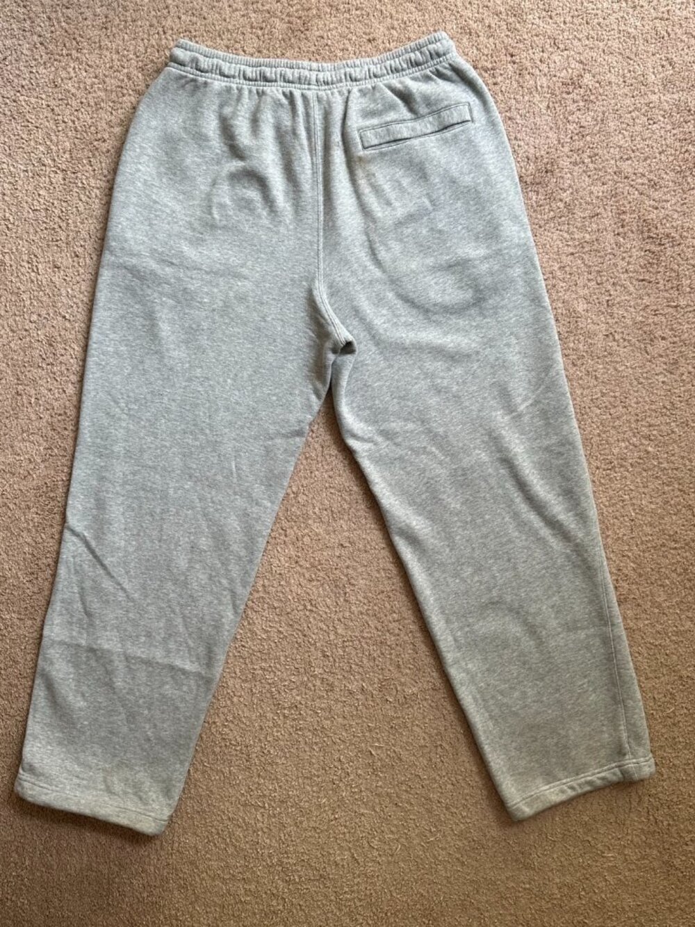 Nike Sweatpants Mens Medium (32x30) Straight Leg Grey Pockets Mid Rise - Picture 3 of 14